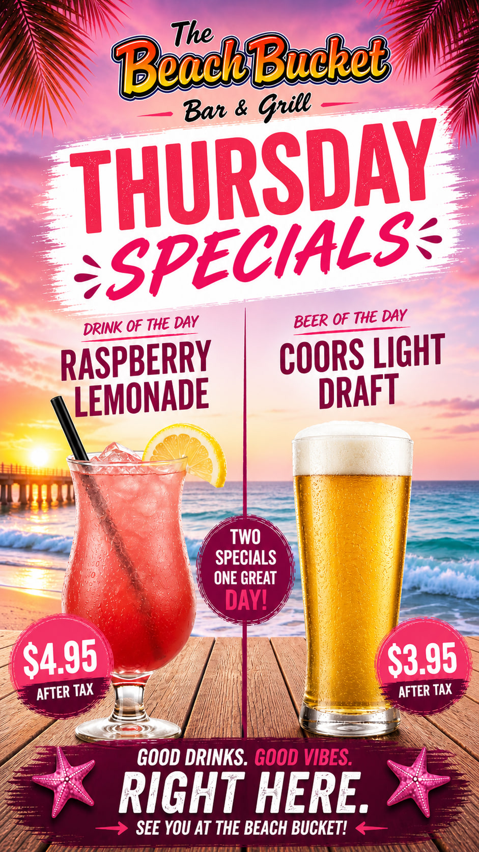 Thursday themed daily promo card